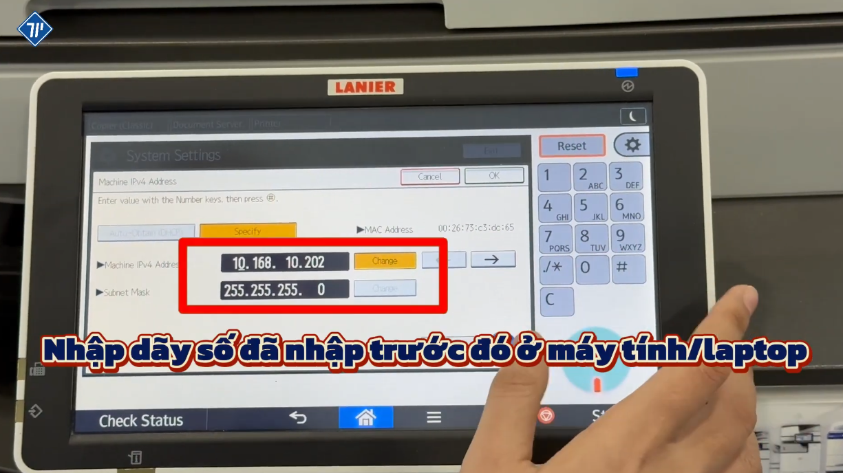 hướng dẫn kết nối trực tiếp máy photocopy ricoh với máy tính laptop