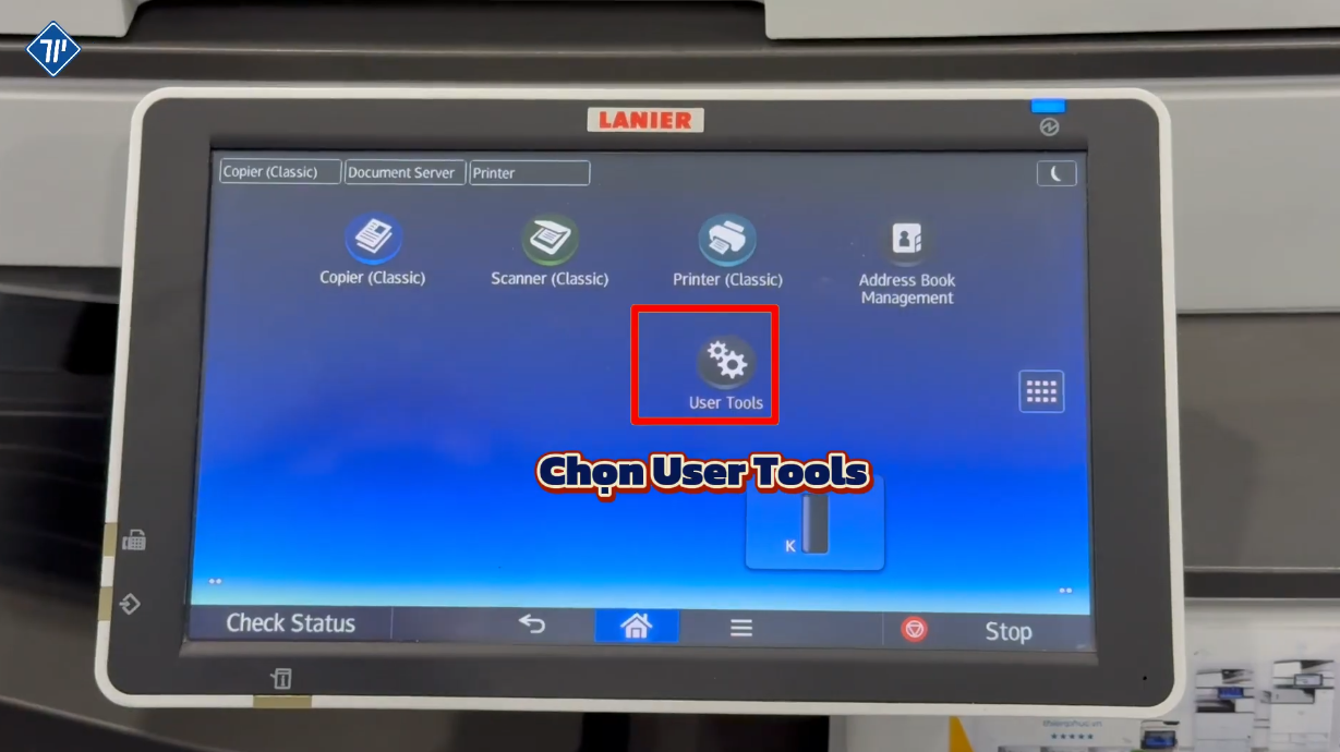 kết nối trực tiếp máy photocopy ricoh với laptop