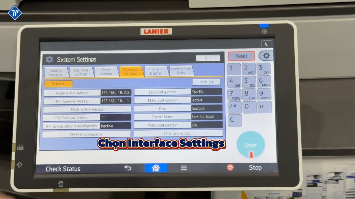 các bước kết nối trực tiếp máy photocopy ricoh với máy tính laptop