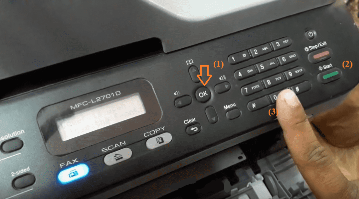 cách reset máy in brother​