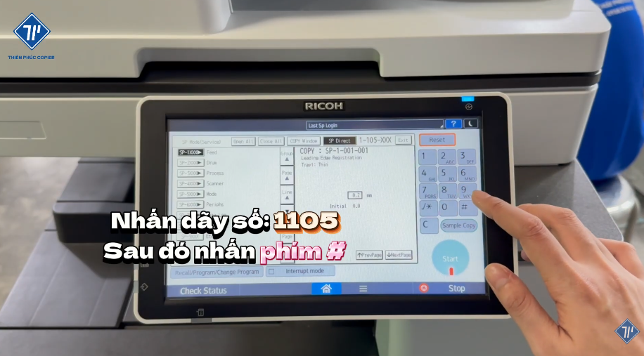 cách kiểm tra nhiệt độ của lô sấy máy photocopy thienphuc