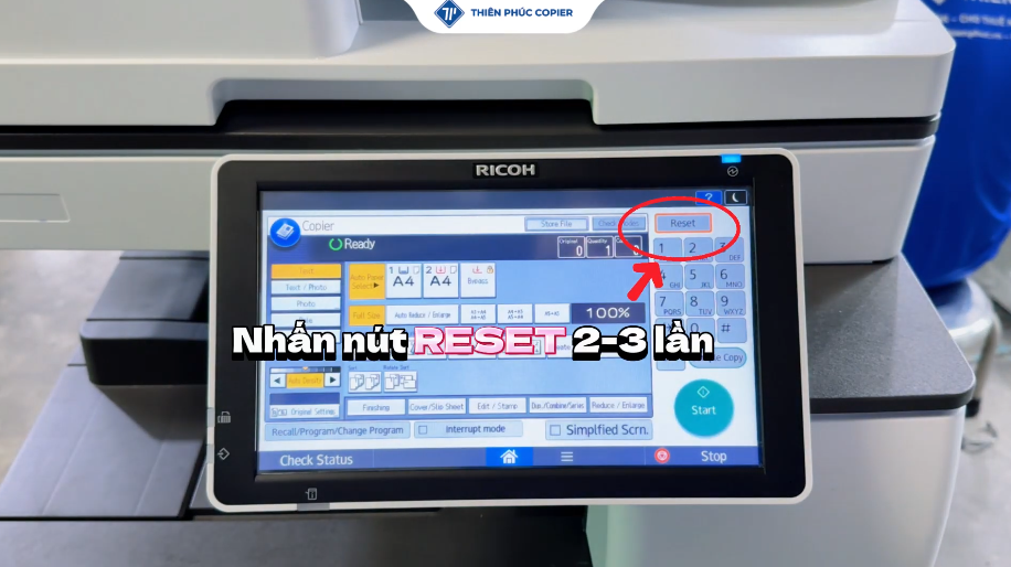 sửa lỗi sống mực trên máy photocopy ricoh