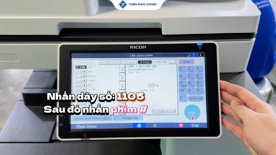 sửa lỗi sống mực trên máy photo ricoh