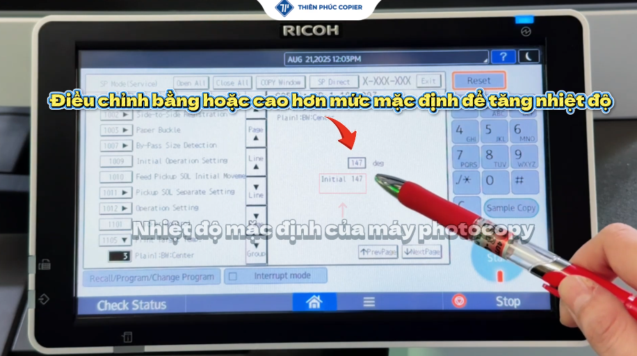 lỗi sống mực trên máy photocopy