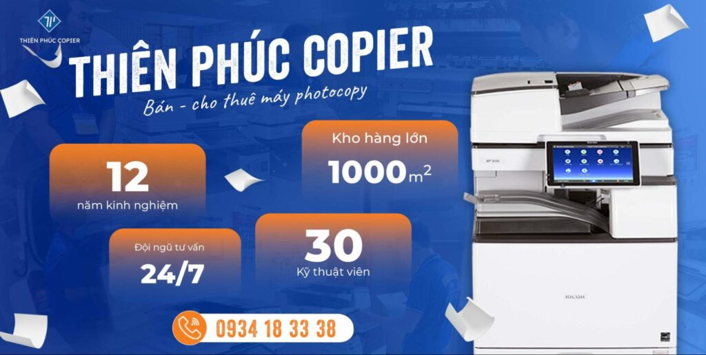 máy in báo lỗi attention required thiên phúc copier