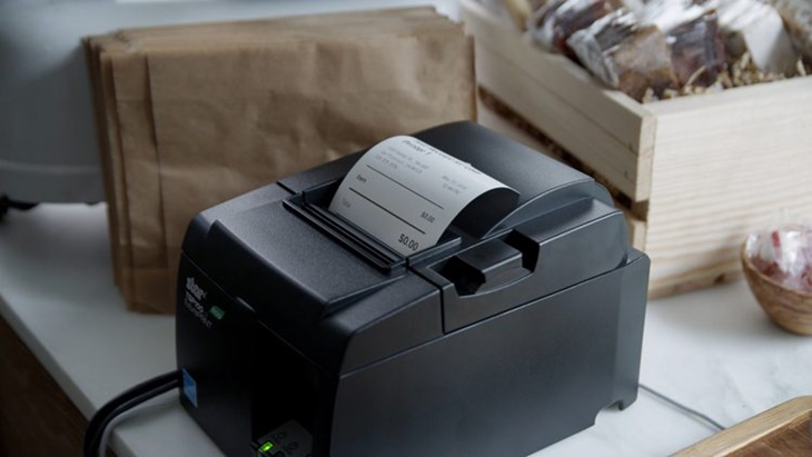 máy in nhiệt in ra giấy trắng