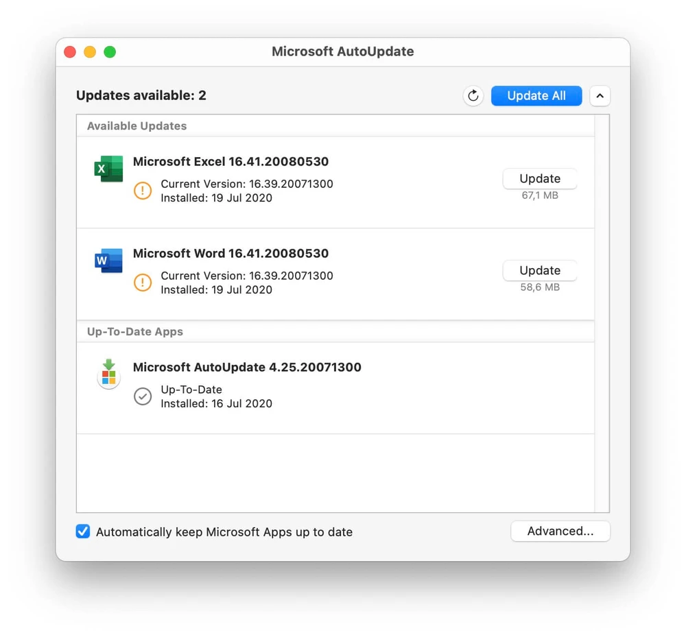 cập nhật microsoft office word